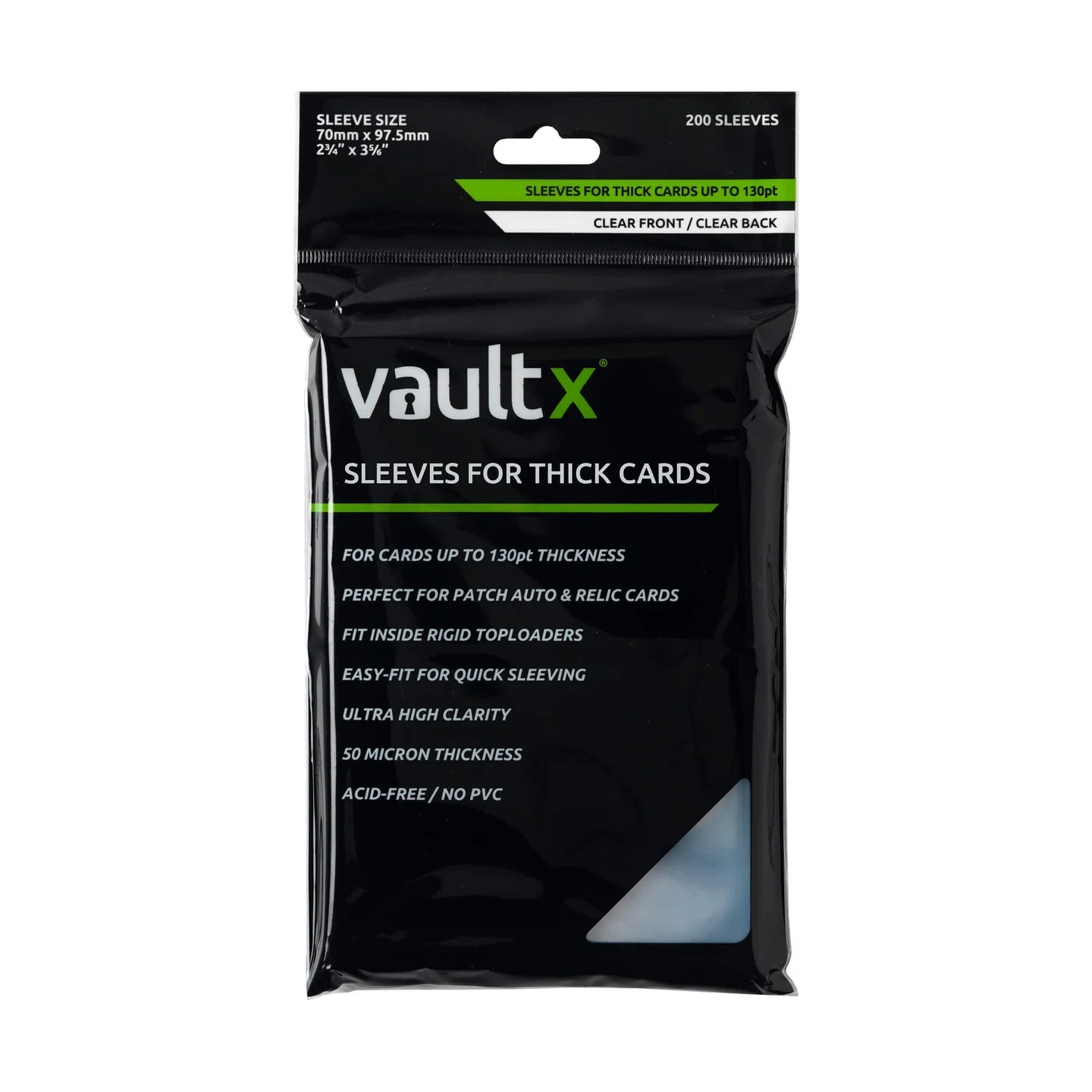 Card Sleeves for Thick Cards (200 ct)