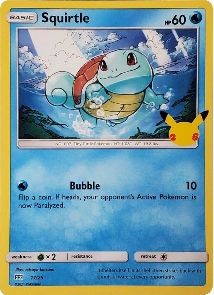 Squirtle - 17/25 - McDonald's 25th Anniversary Promos