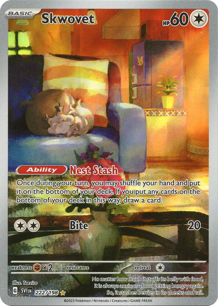 Skwovet - 222/198 - SV01: Scarlet & Violet Base Set