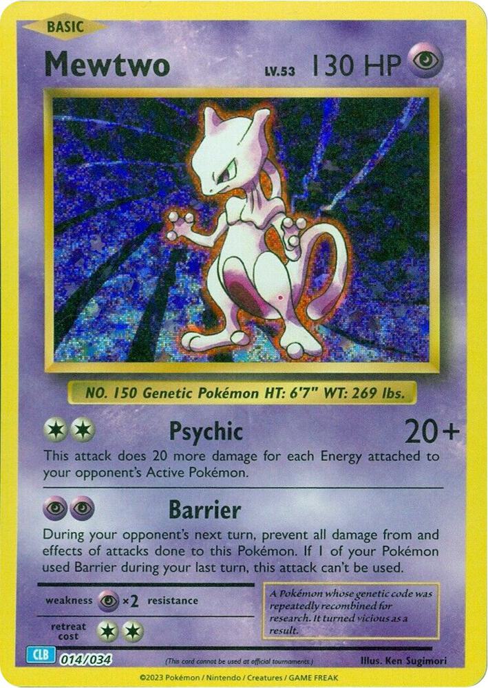 Mewtwo - Trading Card Game Classic