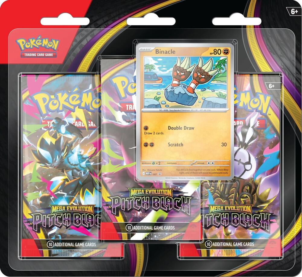 Pokémon TCG: Mega Evolution Pitch Black 3-Pack Blister