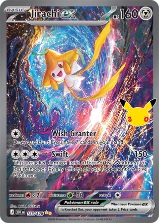 Jirachi ex - 155/128 - ME: 30th Celebration