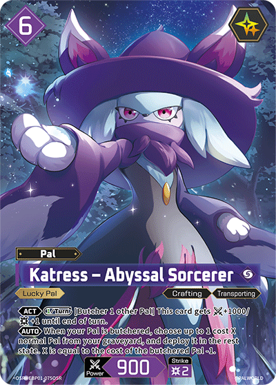 Katress – Abyssal Sorcerer - EBP01-075OSR - Booster Pack "Dawn of Palpagos"