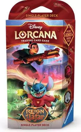 Disney Lorcana: Reign Of Jafar Deck: Ruby & Steel