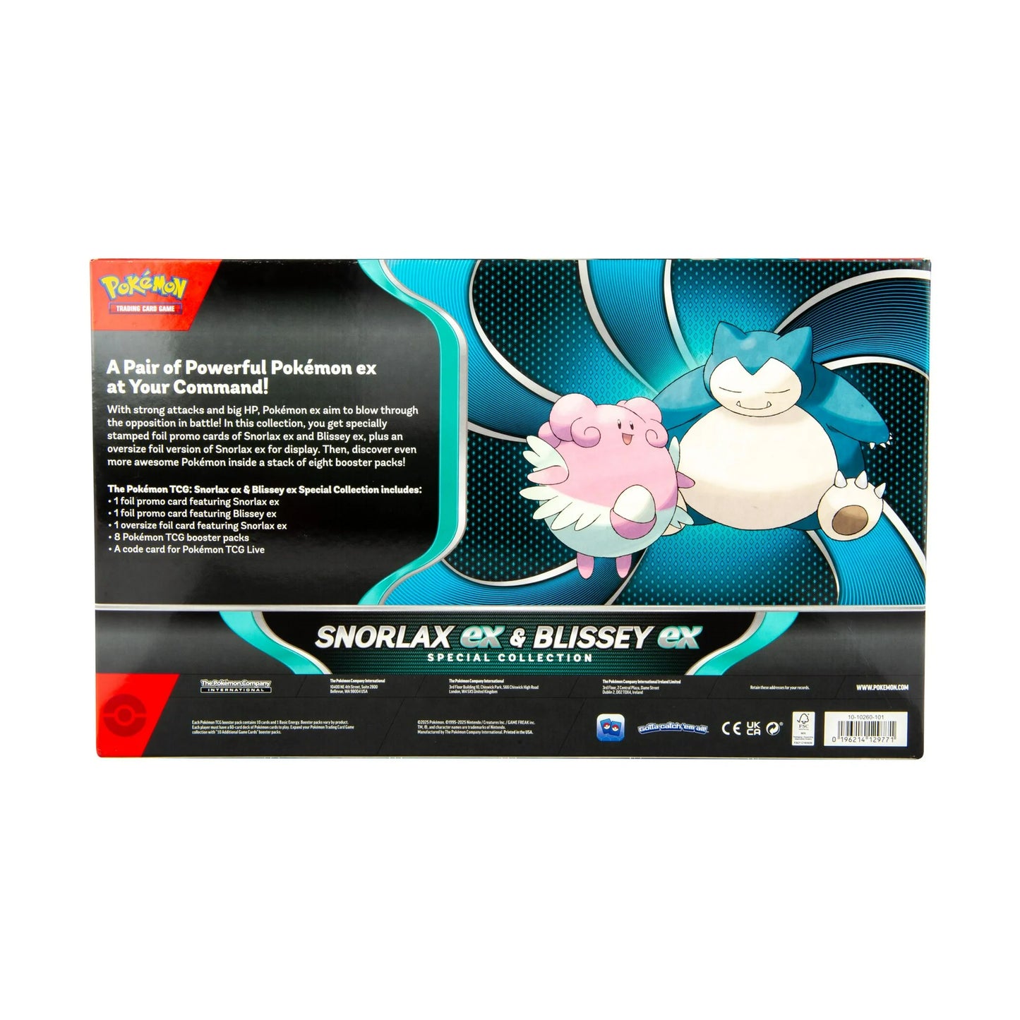 Pokémon TCG: Snorlax ex and Blissey ex Special Collection Box