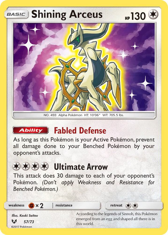 Shining Arceus - Shining Legends