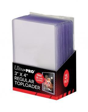 Ultra Pro 3"x4" Regular Toploader® Combo (25 Sleeves + 25 Toploaders)