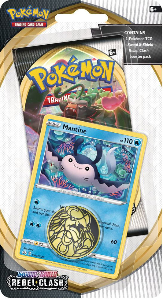 Pokemon TCG Rebel Clash Single Pack Blister (Mantine)