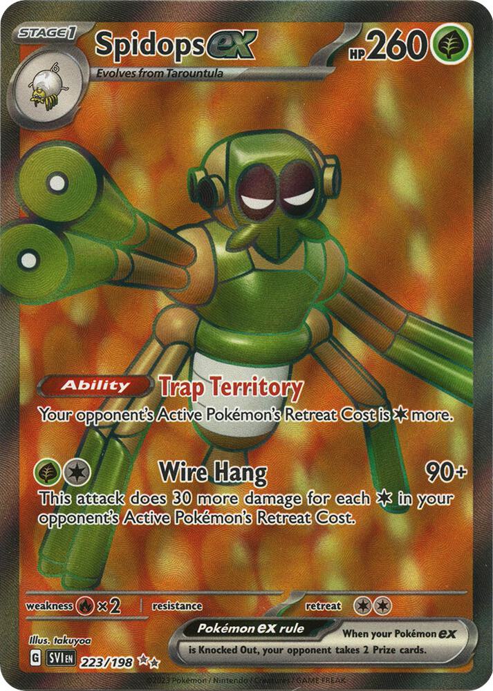 Spidops ex - 223/198 - SV01: Scarlet & Violet Base Set