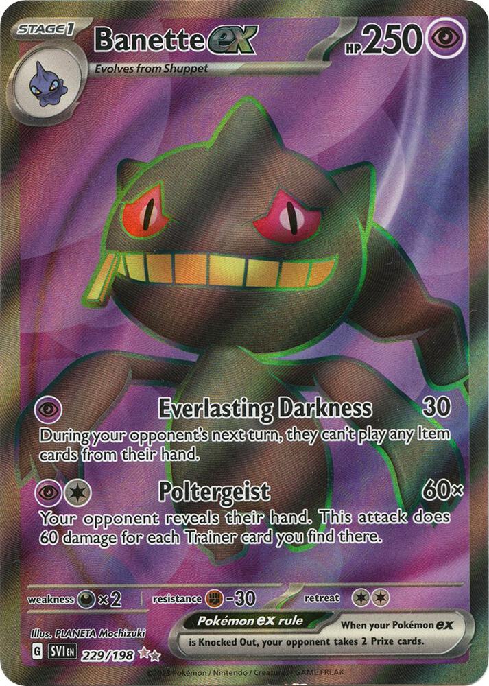 Banette ex - 229/198 - SV01: Scarlet & Violet Base Set