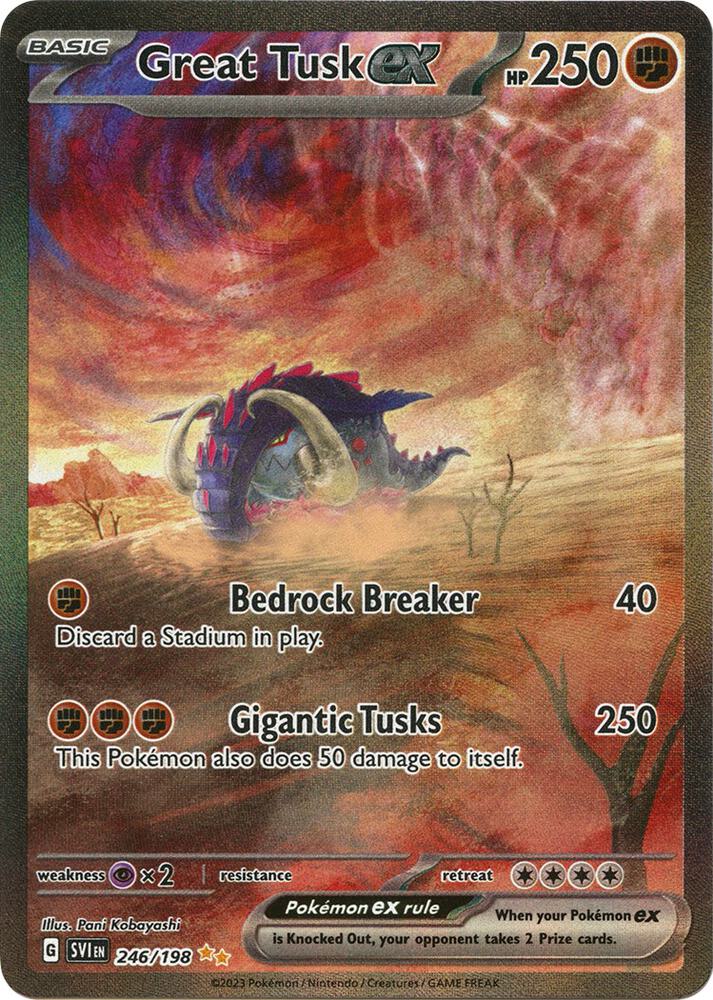 Great Tusk ex - 246/198 - SV01: Scarlet & Violet Base Set