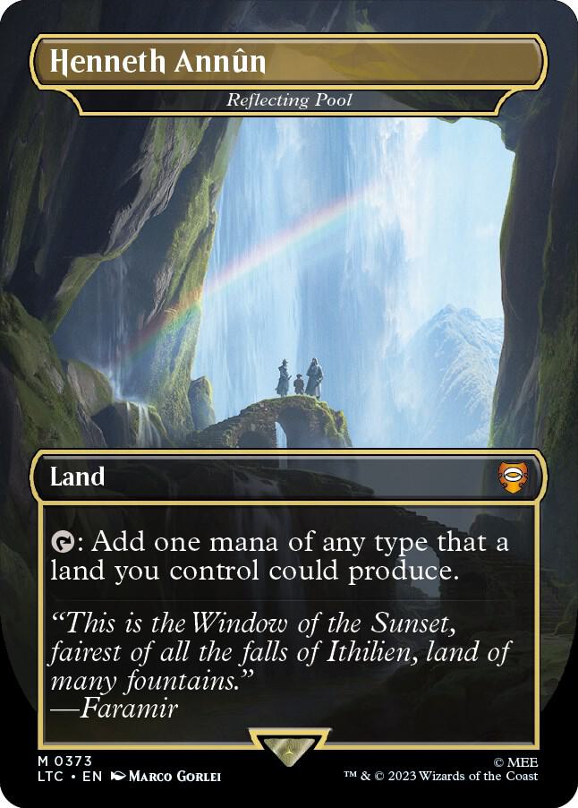 Henneth Annun - Reflecting Pool (Borderless) - Commander: The Lord of the Rings: Tales of Middle-earth