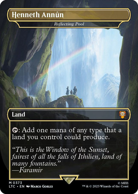 Henneth Annun - Reflecting Pool (Borderless) - Commander: The Lord of the Rings: Tales of Middle-earth