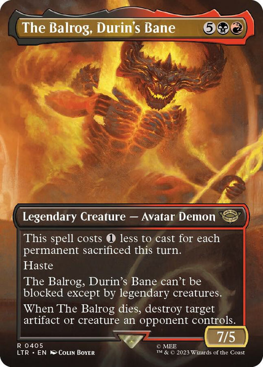 The Balrog, Durin's Bane (Borderless) - Universes Beyond: The Lord of the Rings: Tales of Middle-earth