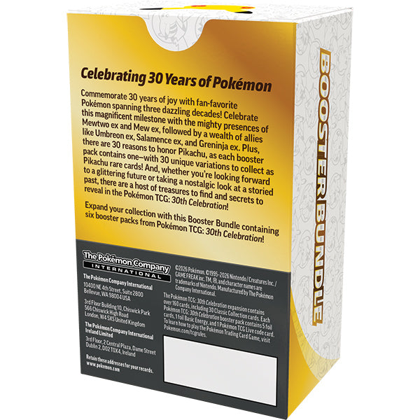 Pokemon TCG: 30th Celebration Booster Bundle