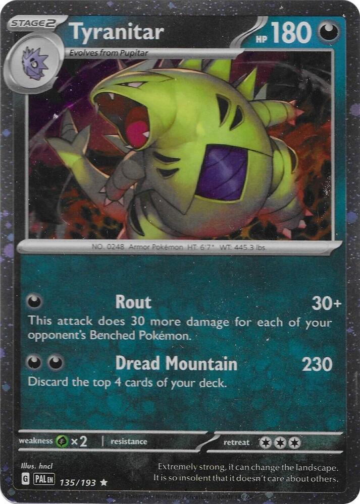 Tyranitar - 135/193 (Cosmo Foil) - Miscellaneous Cards & Products