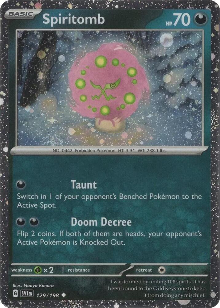 Spiritomb - 129/198 (Cosmos Holo) - Miscellaneous Cards & Products