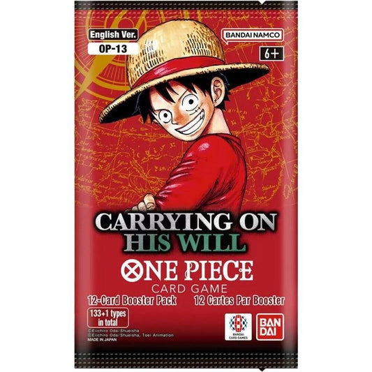 One Piece TCG OP-13 Carrying On His Will Booster Pack
