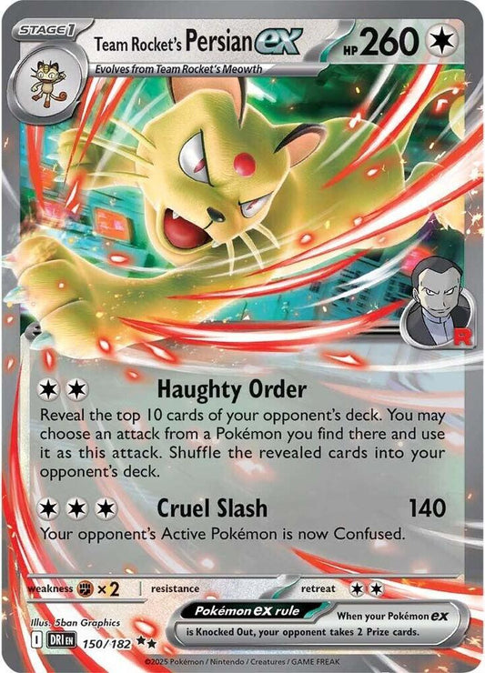 Team Rocket's Persian ex - 150/182 - SV10: Destined Rivals