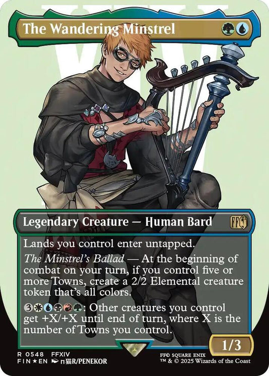 The Wandering Minstrel (Borderless) (Surge Foil) - FINAL FANTASY