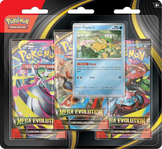 Pokémon TCG: Mega Evolution 3-Pack Blister [Psyduck]