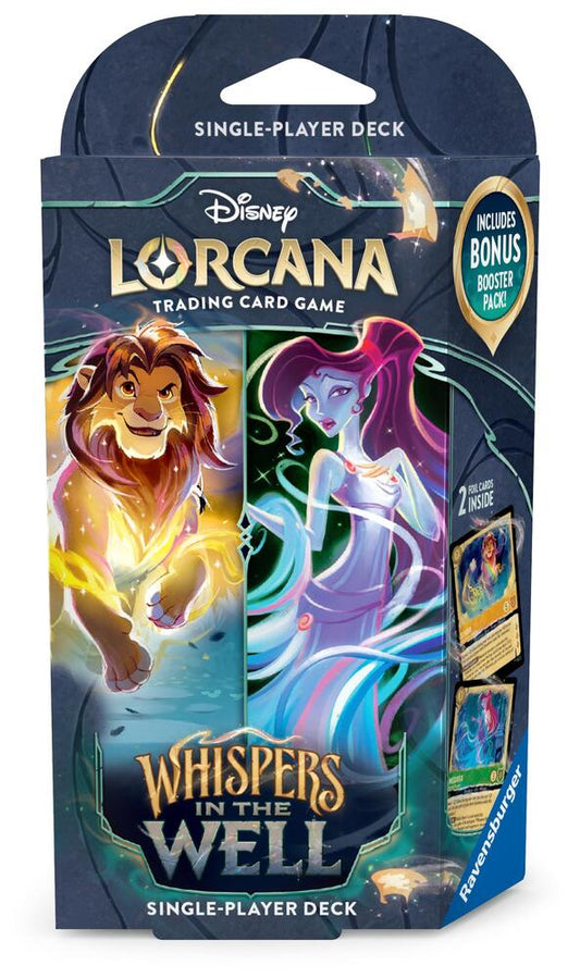 Disney Lorcana: Whispers in the Well Deck: Amber & Emerald