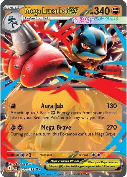 Mega Lucario ex - 077/132 - ME01: Mega Evolution