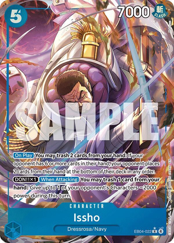 Issho - EB04-022 (Alternate Art) - The Azure Sea's Seven