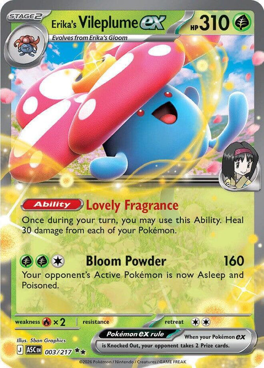 Erika's Vileplume ex - ME: Ascended Heroes