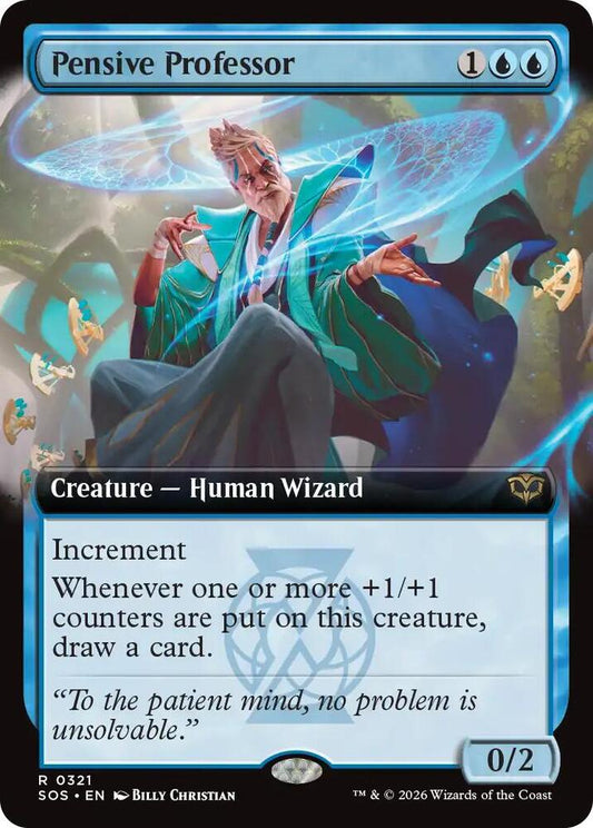 Pensive Professor (Extended Art) - Secrets of Strixhaven