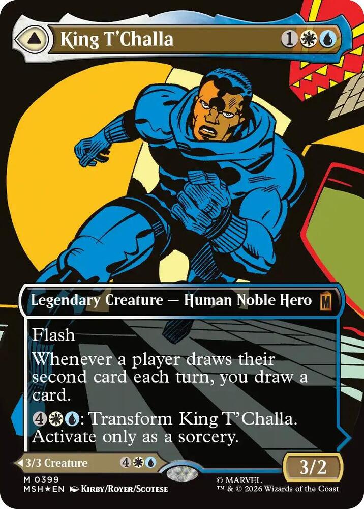 King T'Challa (Borderless) (0399) - Marvel Super Heroes