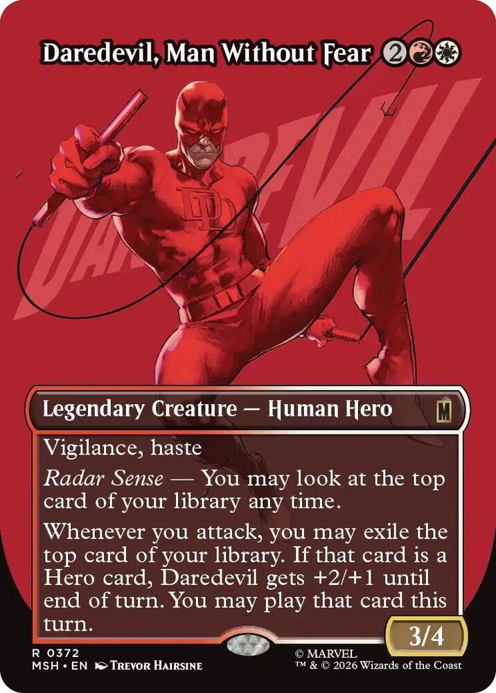 Daredevil, Man Without Fear (Borderless) (0372) - Marvel Super Heroes
