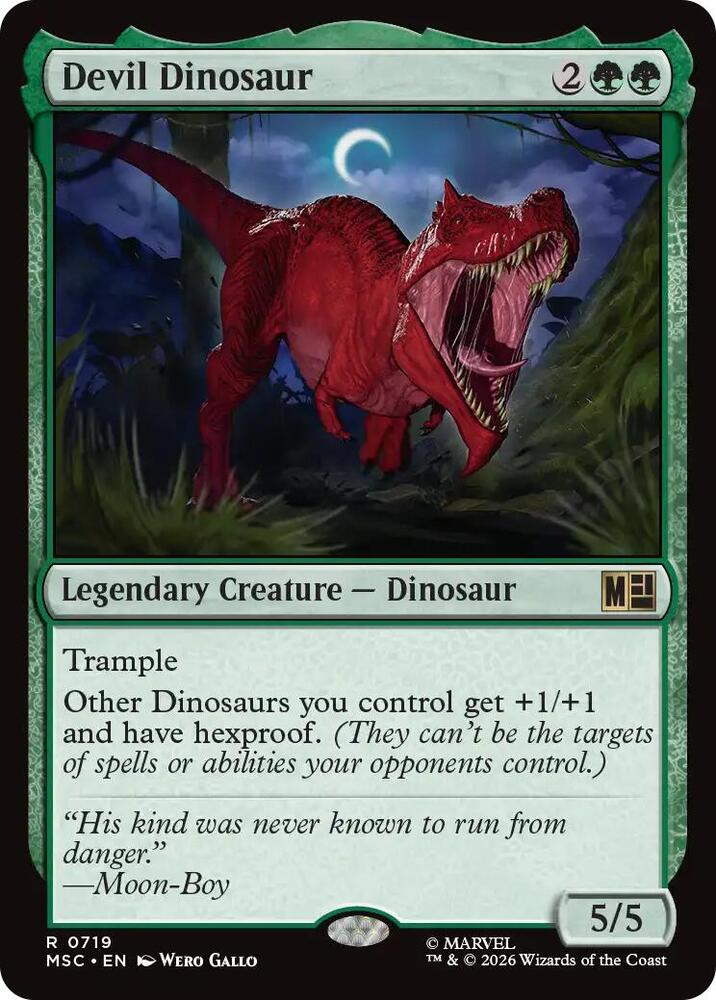 Devil Dinosaur - Commander: Marvel Super Heroes