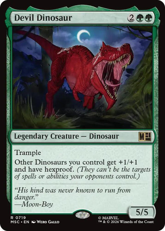 Devil Dinosaur - Commander: Marvel Super Heroes