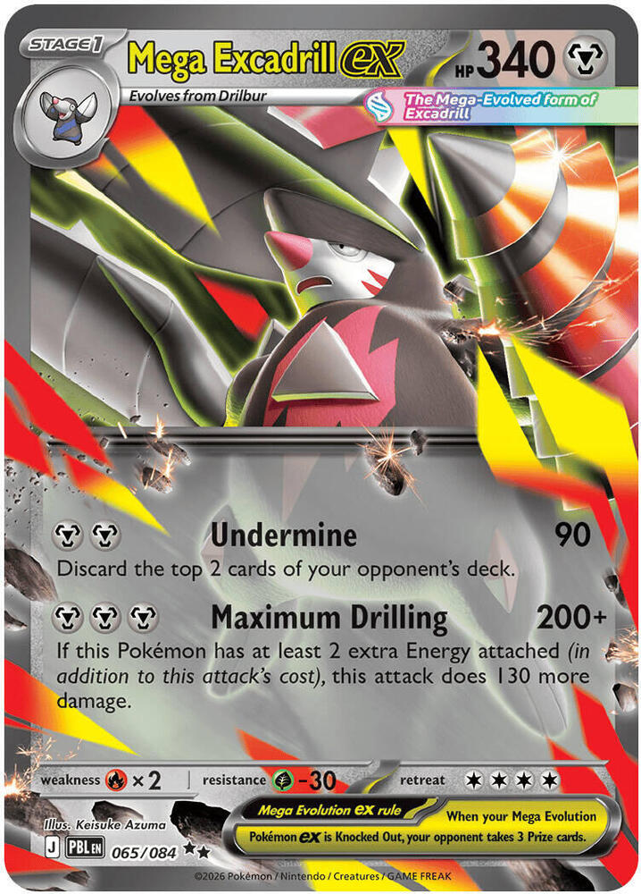 Mega Excadrill ex - 065/084 - ME05: Pitch Black
