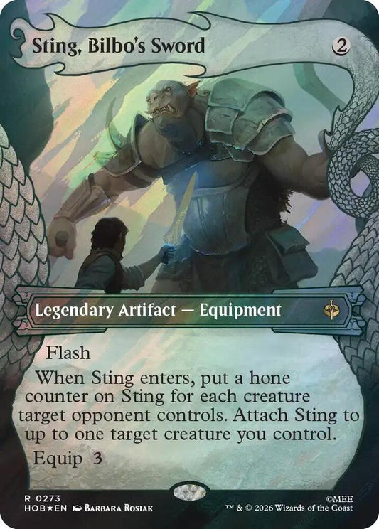 Sting, Bilbo's Sword (Showcase) (Surge Foil) - The Hobbit