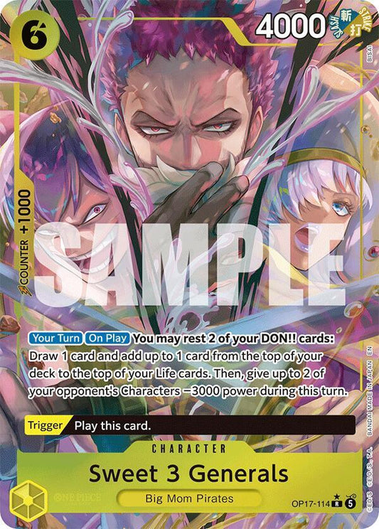 Sweet 3 Generals (Alternate Art) - The World's Strongest Warriors