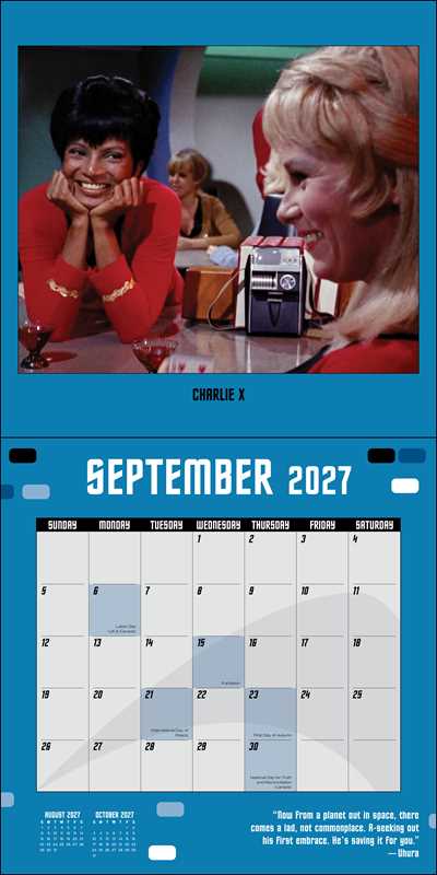 Star Trek 2027 Wall Calendar by CBS