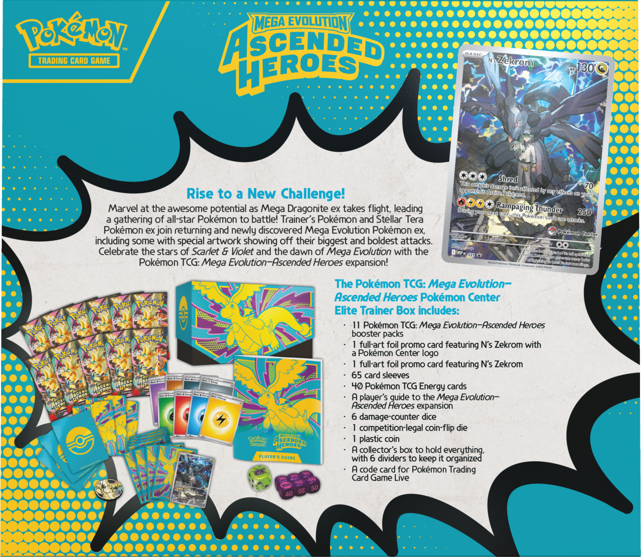 Pokémon TCG: Mega Evolution Ascended Heroes Elite Trainer Box [Pokemon Center]
