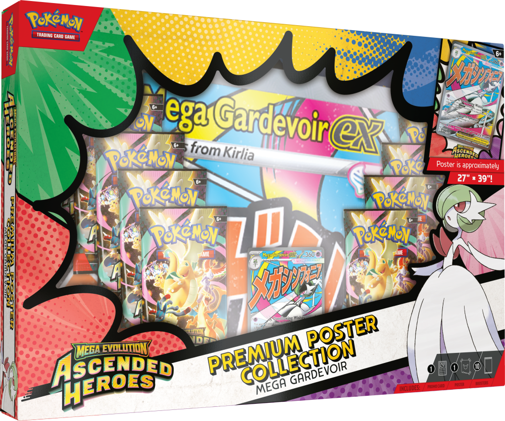 Pokémon TCG: Mega Evolution Ascended Heroes Premium Poster Collection [Mega Gardevoir]
