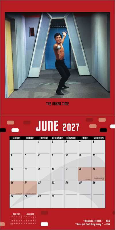 Star Trek 2027 Wall Calendar by CBS
