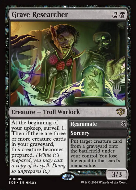 Grave Researcher // Reanimate - Secrets of Strixhaven Promos