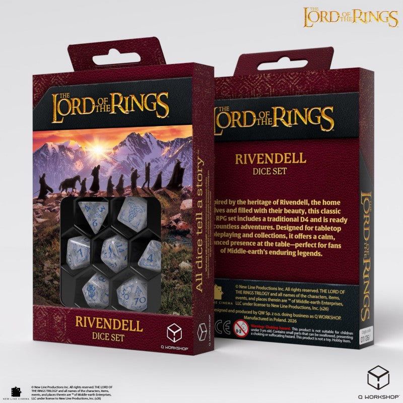 The Lord of the Rings Dice Set: Rivendell - Stone